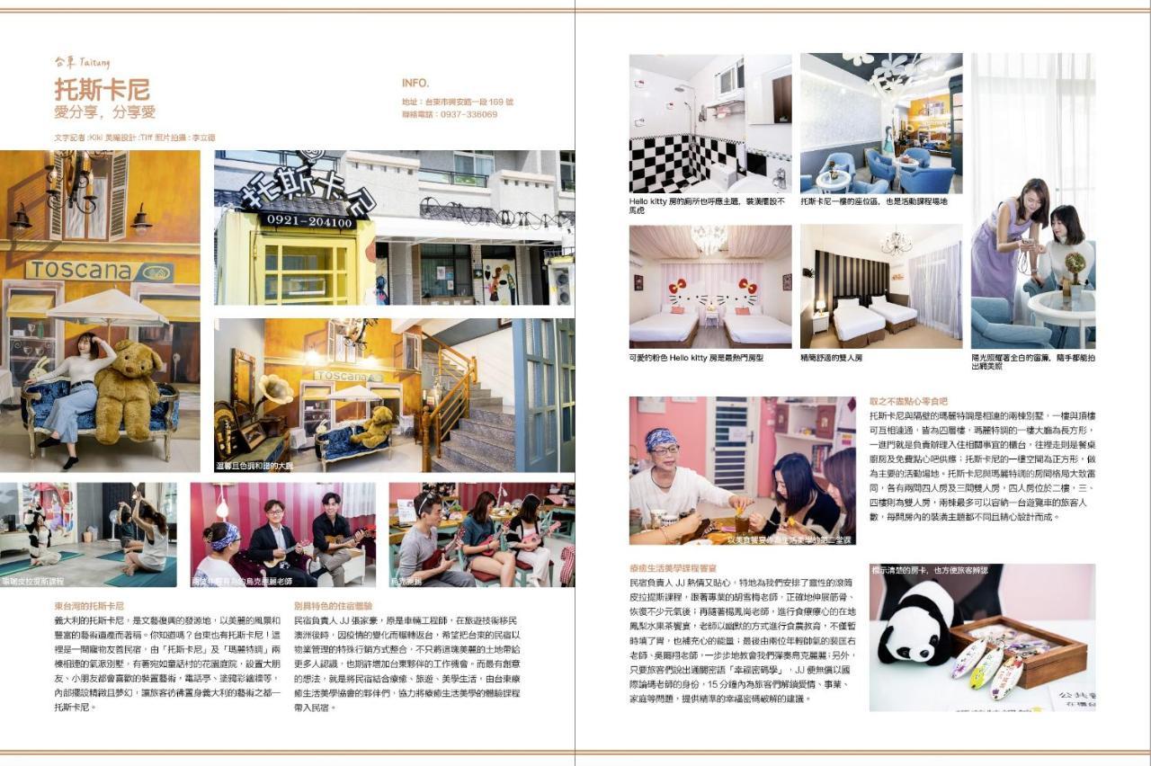 台東民宿托斯卡尼療癒館toscana Mary 親子寵物友善可包棟卡拉ok自動麻將 T'ai-tung Zewnętrze zdjęcie